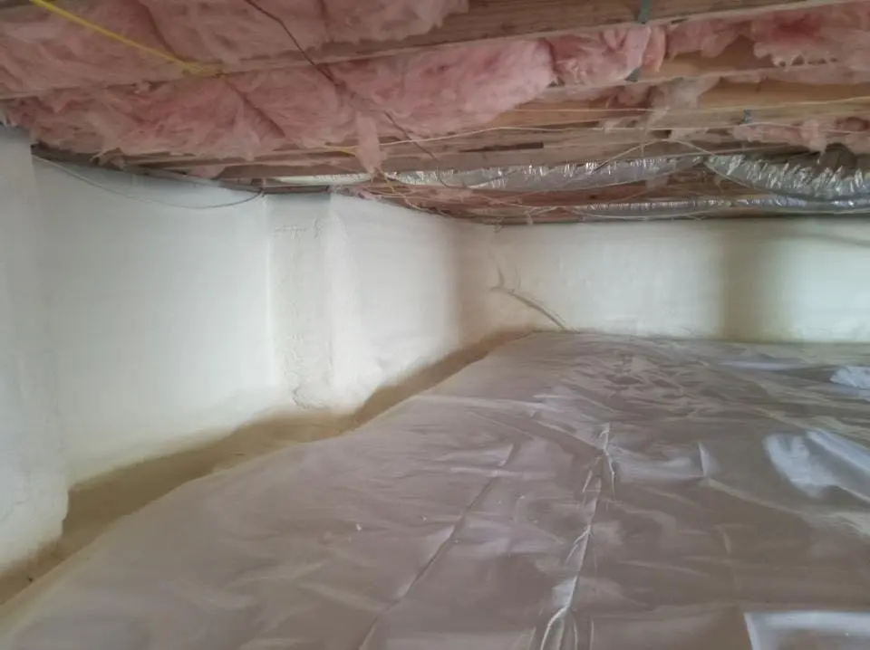 Crawl space encapsulation with closed-cell spray foam for Metal Roof Coating in Mehlville